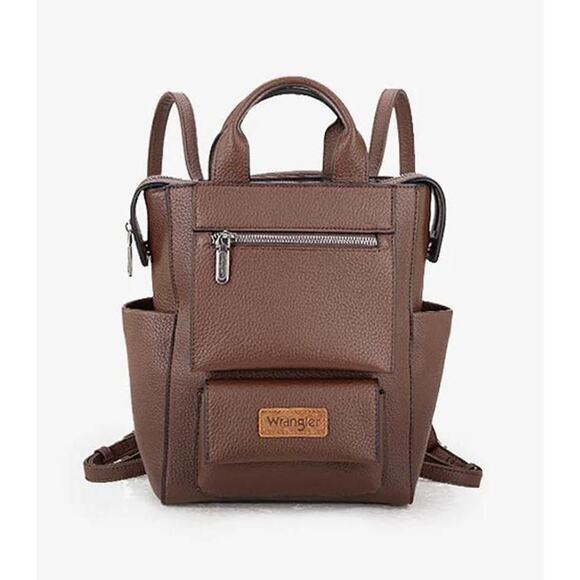 NWT Wrangler Convertible Backpack - Coffee Brown - Picture 1 of 9